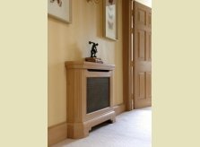 Radiator cover in Pine with matching door, architrave and skirting
